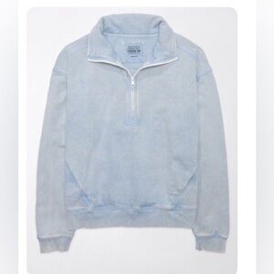 AE Quarter Zip Fleece Lived in Look